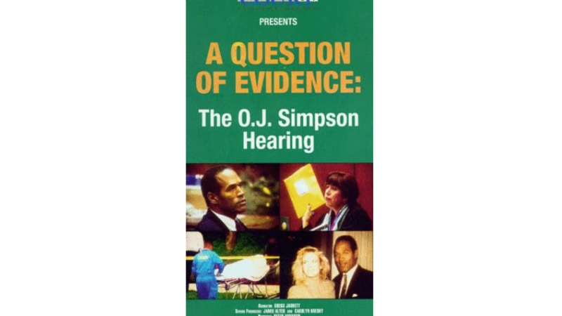 A Question of Evidence VHS Cover